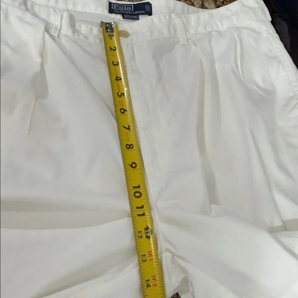 Polo Ralph Lauren Andrew White Pleated Shorts Men’s 38 Cotton Classic